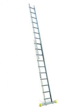Professional Aluminium Extension Ladder-Two Section Push Up to EN131-2